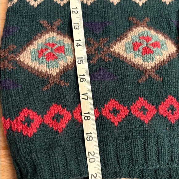 Talbots Dark Green Wool Blend Sweater - Picture 4 of 6